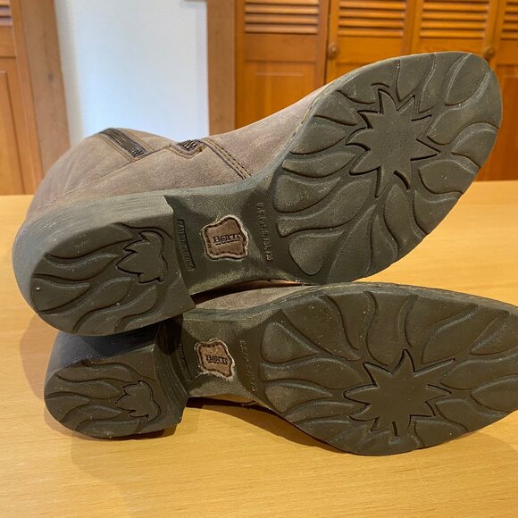 Born Tall Lace-up Brown Leather Boots, Size 11 Western, Festival, Motorcycle - Picture 4 of 6